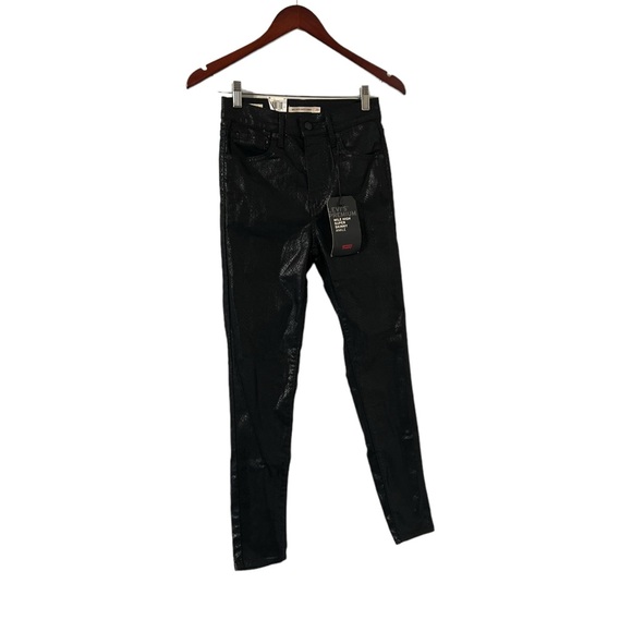 NWT LEVI’S Mile Snake Print High Super Skinny Pants - Picture 7 of 15